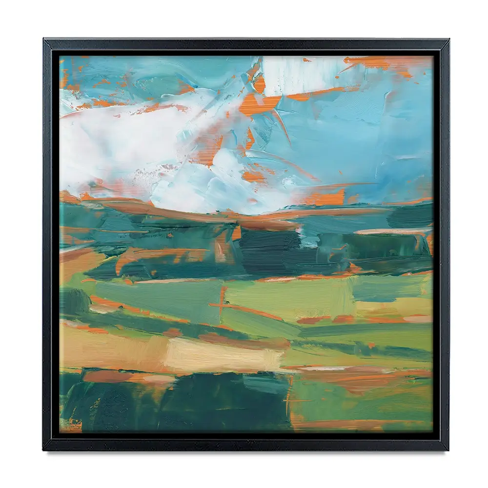Farmland Vista Square Canvas Print Farmland Vista Square Canvas Print wall art product Art Print Shop
