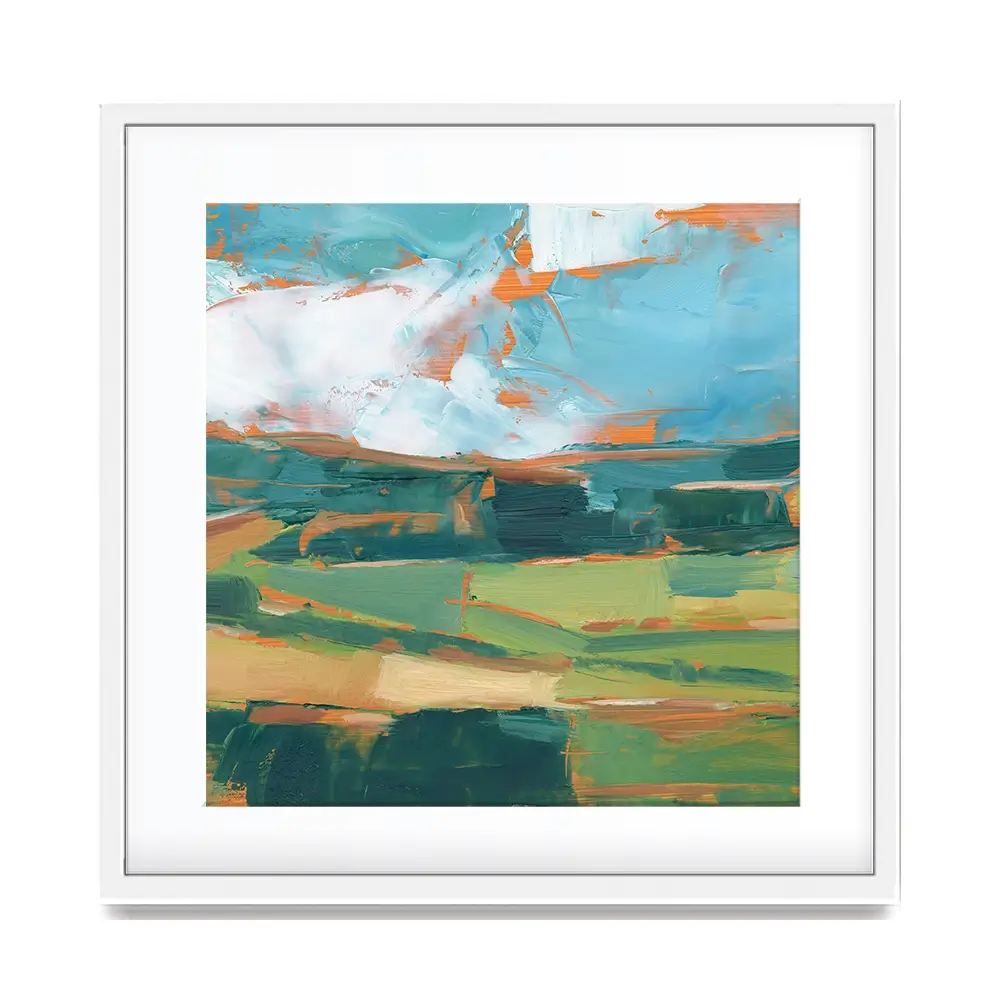 Farmland Vista Square Framed Art Print Farmland Vista Square Framed Art Print wall art product Art Print Shop
