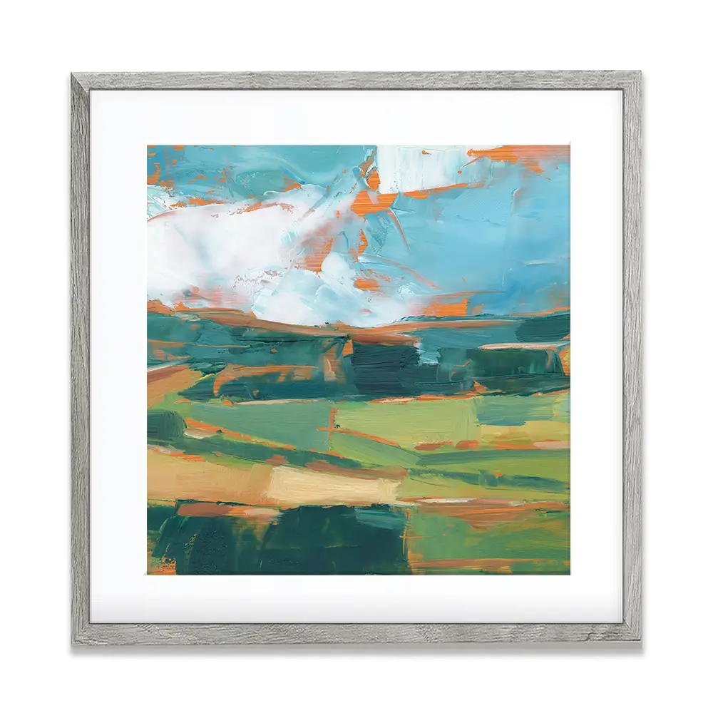 Farmland Vista Square Framed Art Print Farmland Vista Square Framed Art Print wall art product Art Print Shop