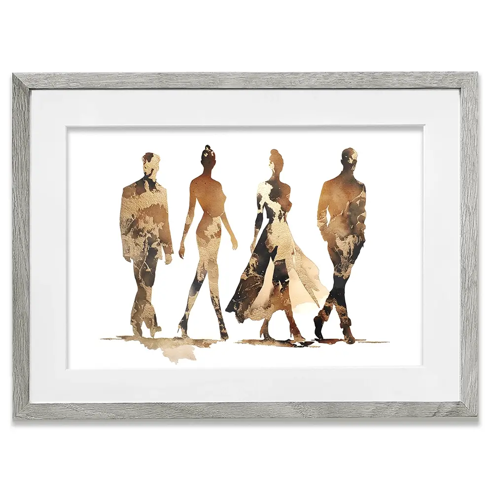 Fashion Quartet Framed Art Print Fashion Quartet Framed Art Print wall art product Svetlana Aleynikova