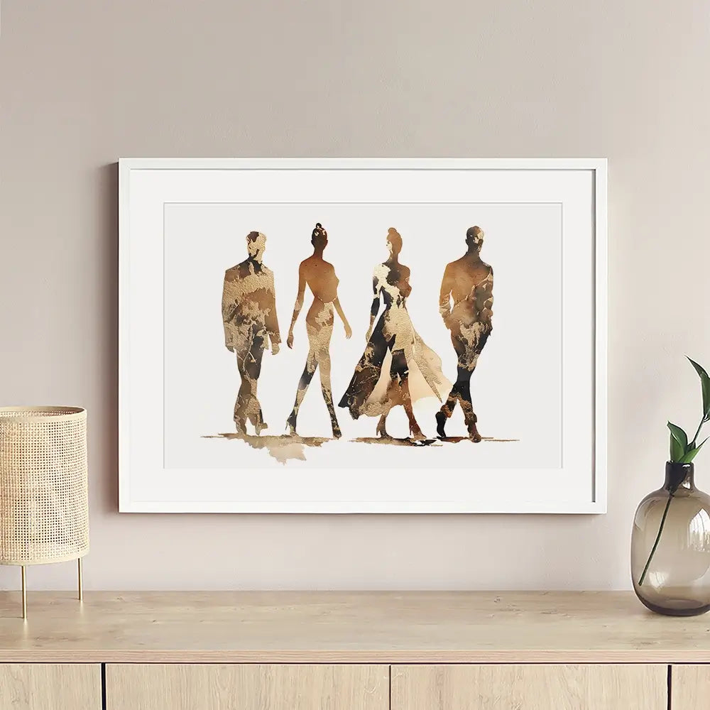 Fashion Quartet Framed Art Print Fashion Quartet Framed Art Print wall art product Svetlana Aleynikova