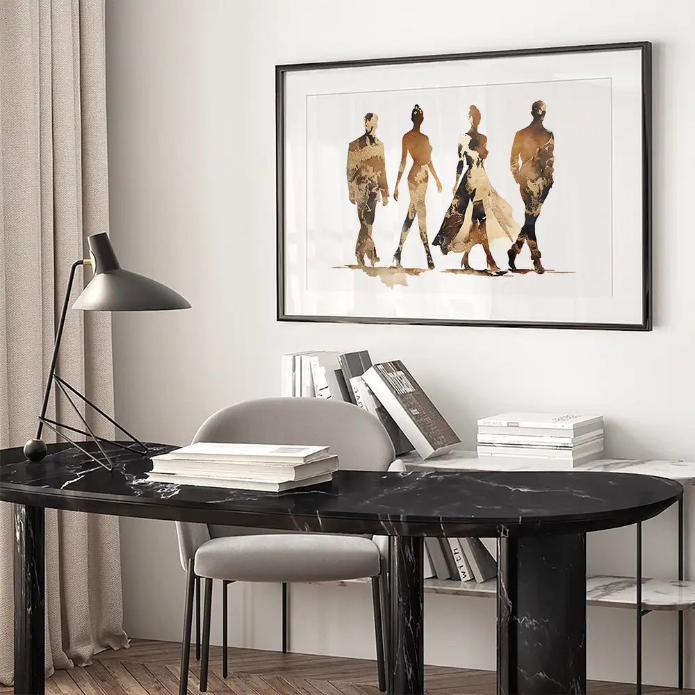 Fashion Quartet Framed Art Print Fashion Quartet Framed Art Print wall art product Svetlana Aleynikova
