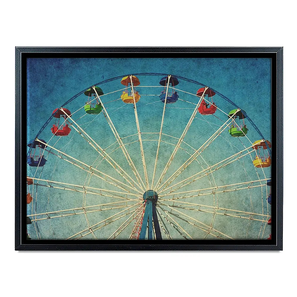 Ferris Wheel Against Blue Sky Canvas Print Ferris Wheel Against Blue Sky Canvas Print wall art product DarkBird / Shutterstock