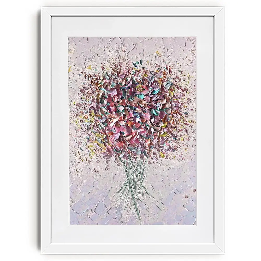 Festive Florals Framed Art Print Festive Florals Framed Art Print wall art product Nada Khatib