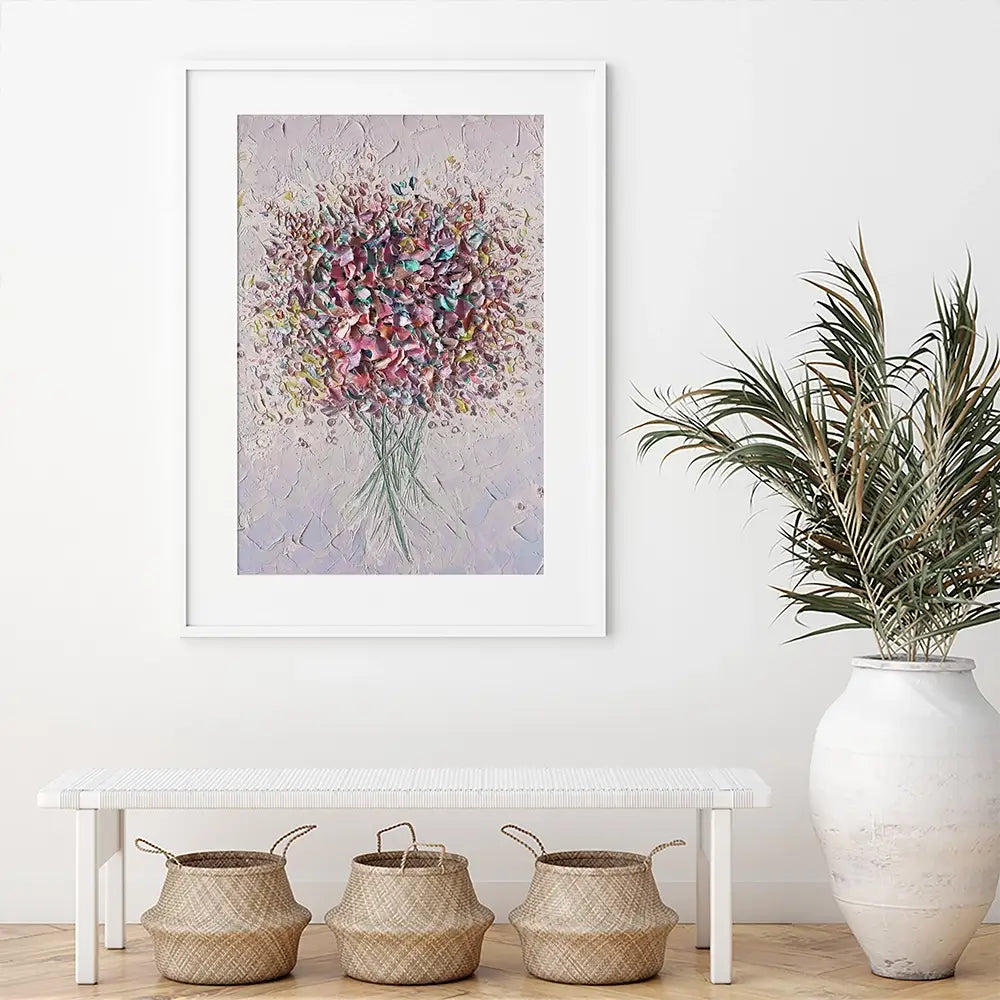 Festive Florals Framed Art Print Festive Florals Framed Art Print wall art product Nada Khatib