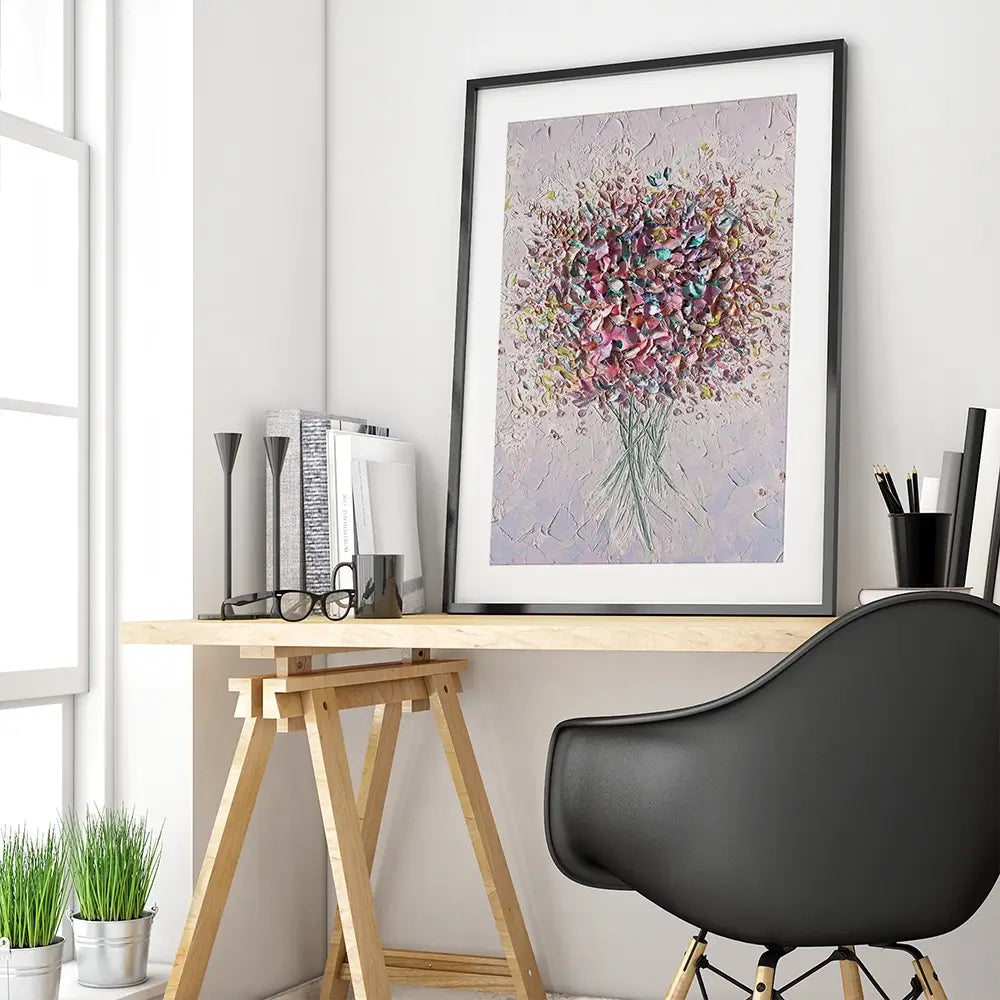 Festive Florals Framed Art Print Festive Florals Framed Art Print wall art product Nada Khatib