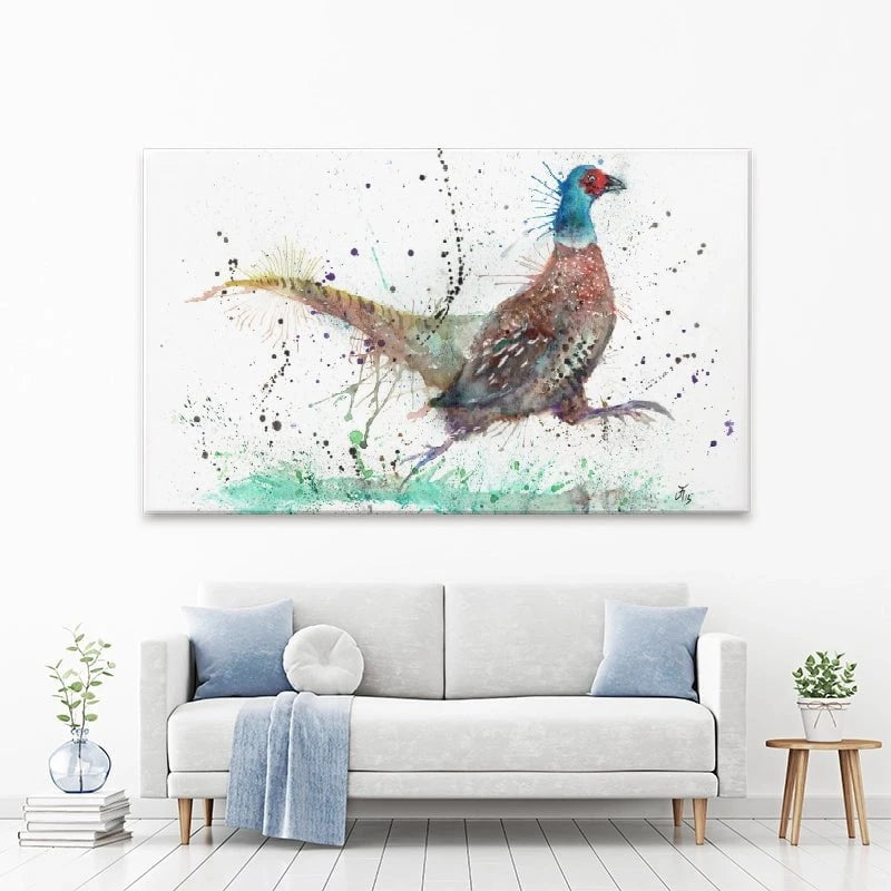Fez The Pheasant Canvas Print Fez The Pheasant Canvas Print wall art product Jamie Taylor