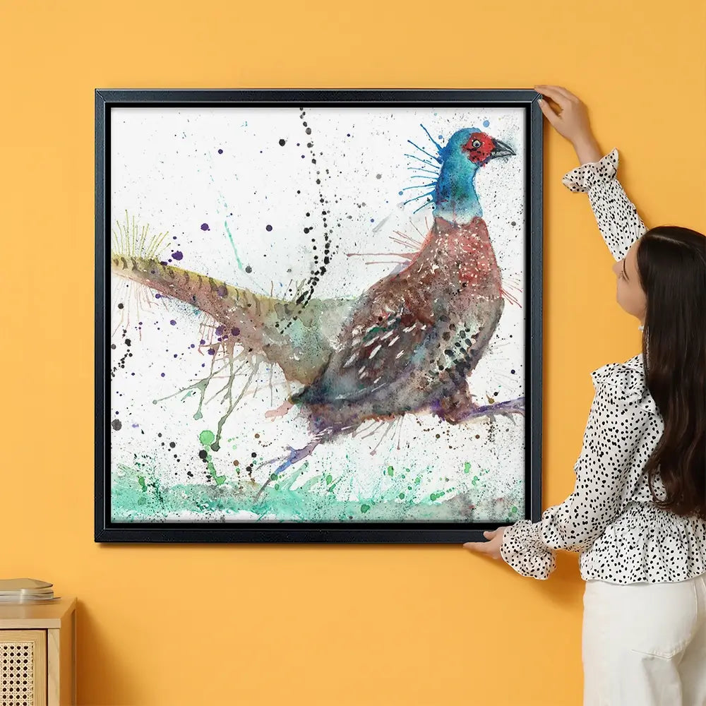 Fez The Pheasant Oversized Canvas Print Fez The Pheasant Oversized Canvas Print wall art product Art Print Shop