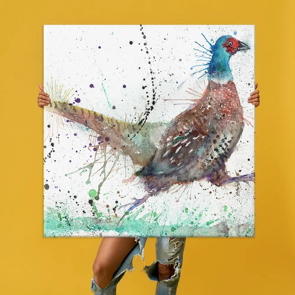 Fez The Pheasant Oversized Canvas Print Fez The Pheasant Oversized Canvas Print wall art product Art Print Shop