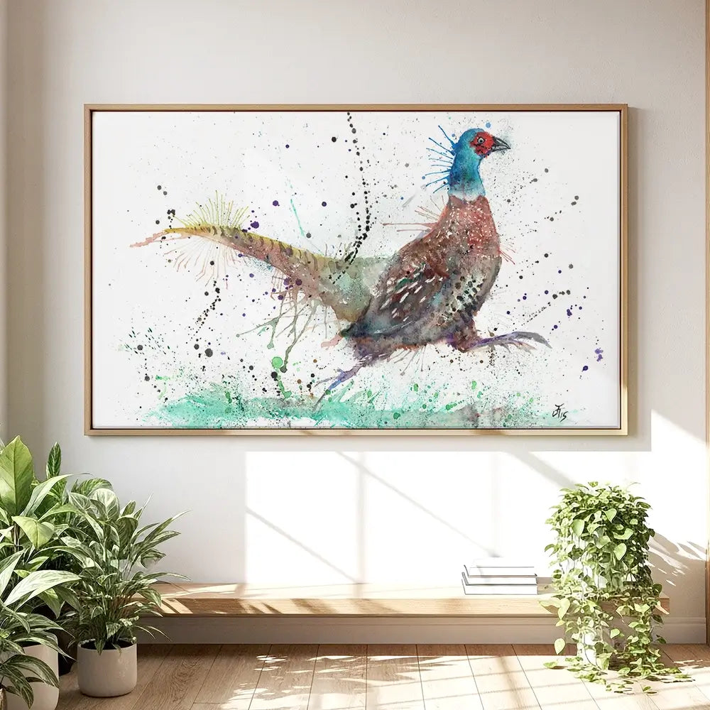 Fez The Pheasant Oversized Canvas Print Fez The Pheasant Oversized Canvas Print wall art product Art Print Shop