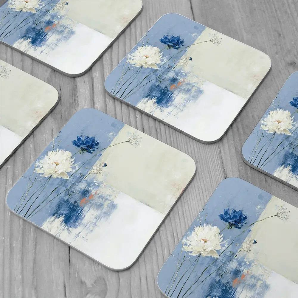 Field Flowers 3 Coaster Set Field Flowers 3 Coaster Set wall art product Chromatic Storm Studio