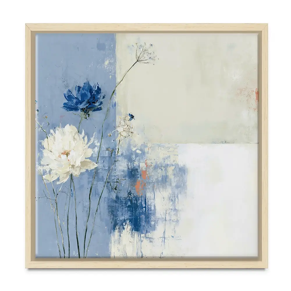 Field Flowers 3 Square Canvas Print Field Flowers 3 Square Canvas Print wall art product Chromatic Storm Studio