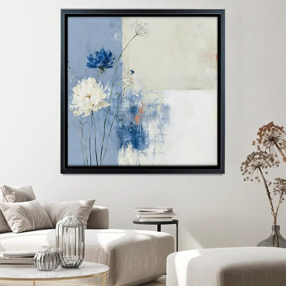 Field Flowers 3 Square Canvas Print Field Flowers 3 Square Canvas Print wall art product Chromatic Storm Studio