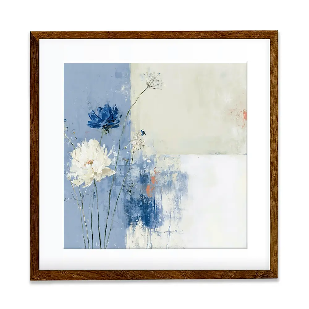 Field Flowers 3 Square Framed Art Print Field Flowers 3 Square Framed Art Print wall art product Chromatic Storm Studio