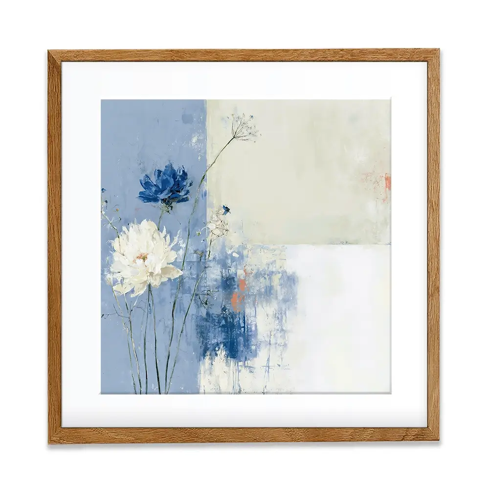 Field Flowers 3 Square Framed Art Print Field Flowers 3 Square Framed Art Print wall art product Chromatic Storm Studio