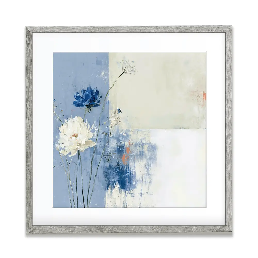 Field Flowers 3 Square Framed Art Print Field Flowers 3 Square Framed Art Print wall art product Chromatic Storm Studio