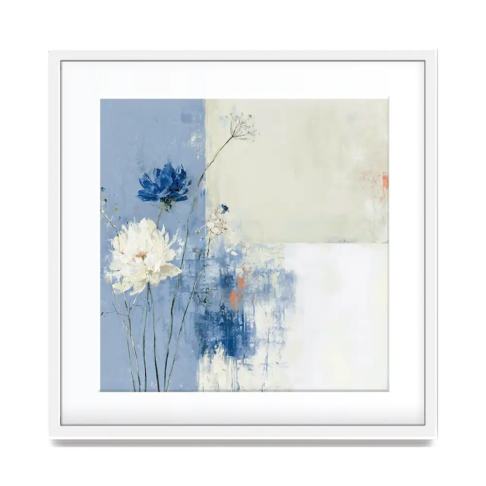 Field Flowers 3 Square Framed Art Print Field Flowers 3 Square Framed Art Print wall art product Chromatic Storm Studio