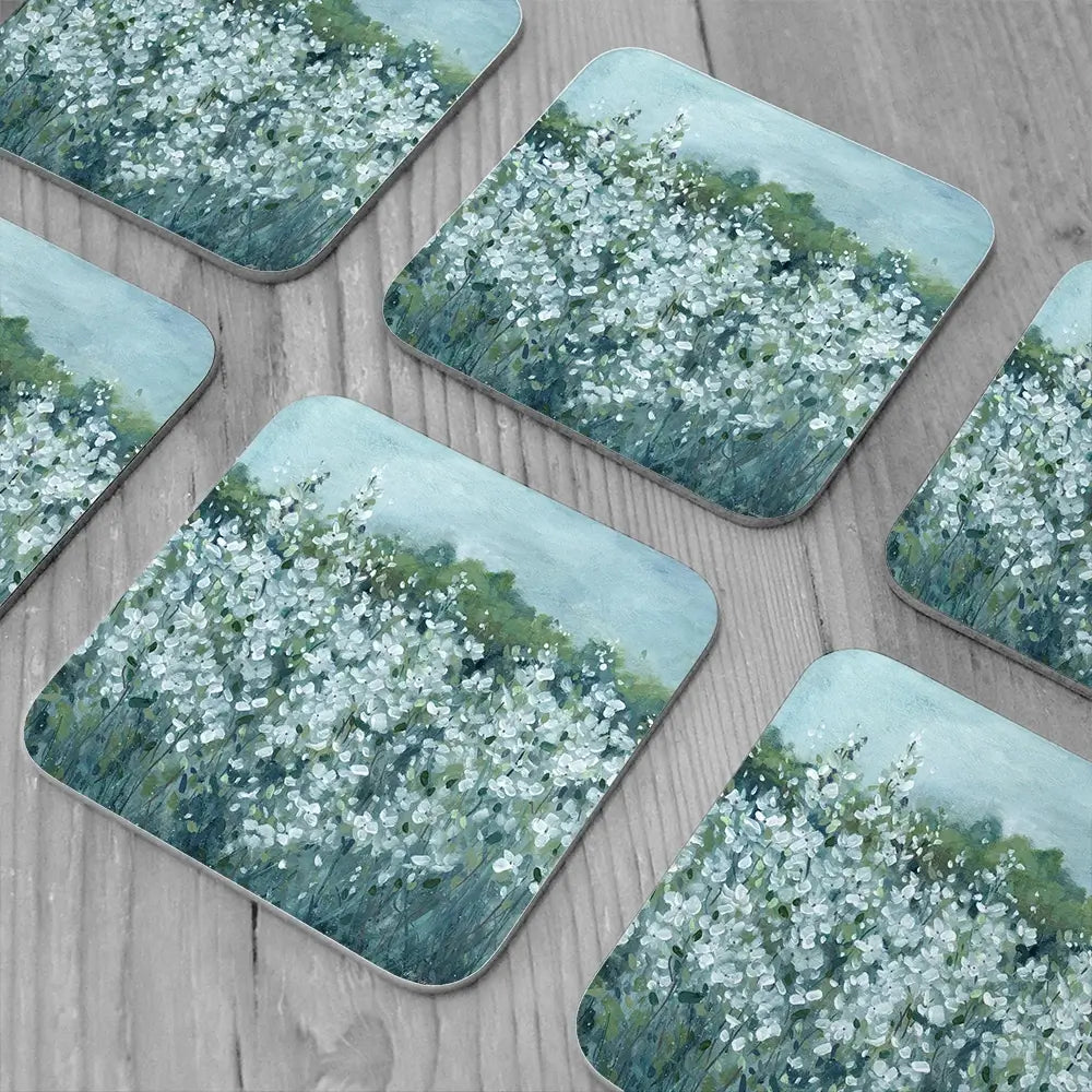 Fields In Bloom Coaster Set Rainbow Soul Tree Coaster Set | Rainbow Soul Tree Art Coasters wall art product Carol Robinson