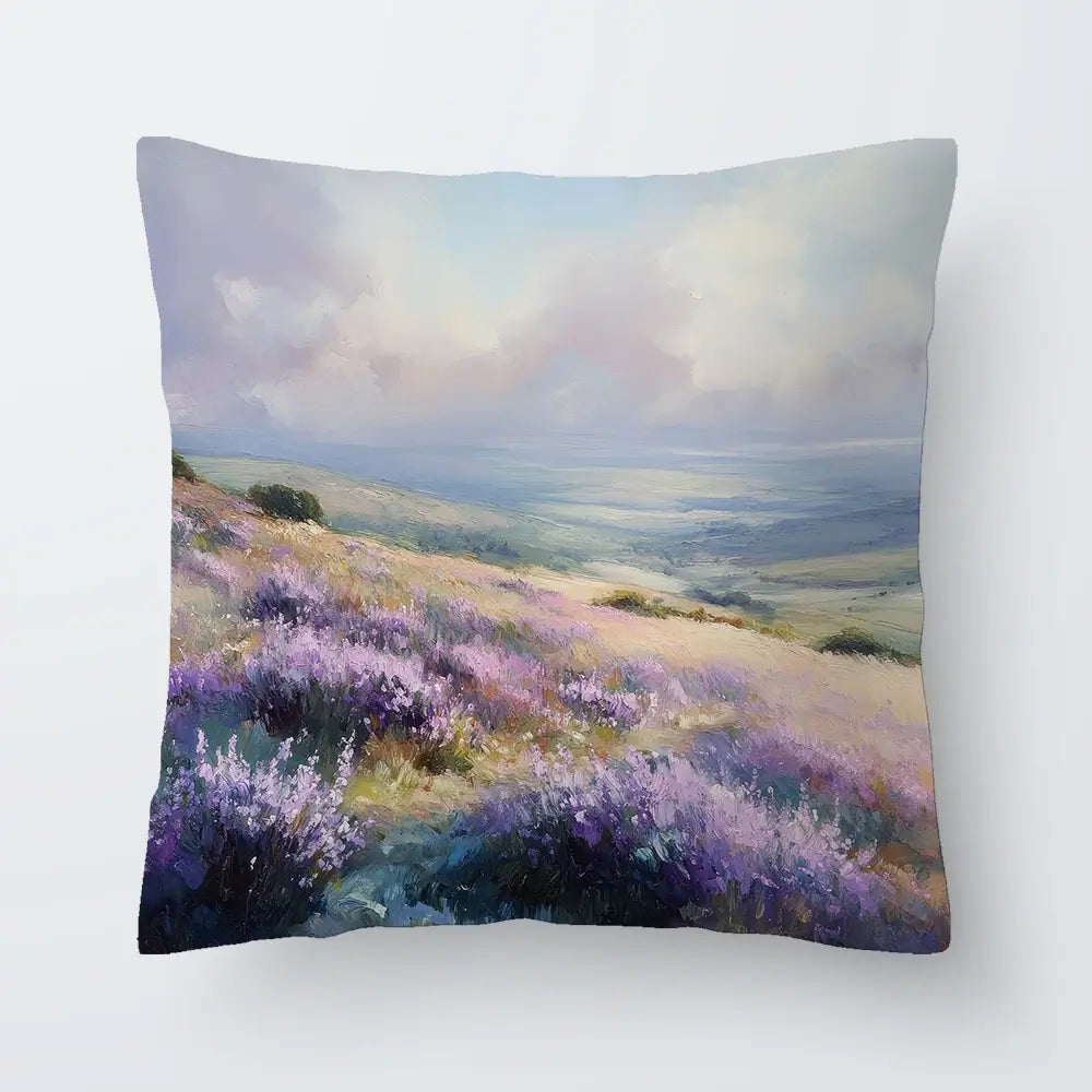 Fields Of Lavender Cushion Fields Of Lavender Cushion wall art product Tanya Ocean