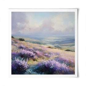 Fields Of Lavender Square Art Print Fields Of Lavender Square Art Print wall art product Tanya Ocean