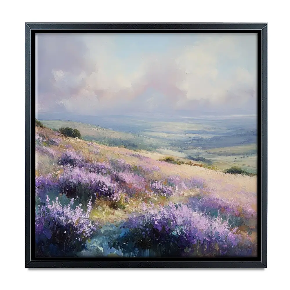 Fields Of Lavender Square Canvas Print Fields Of Lavender Square Canvas Print wall art product Tanya Ocean