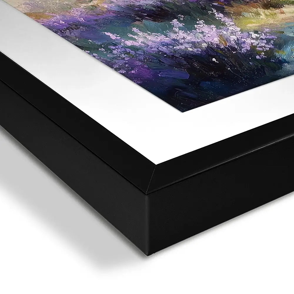 Fields Of Lavender Square Framed Art Print Fields Of Lavender Square Framed Art Print wall art product Tanya Ocean