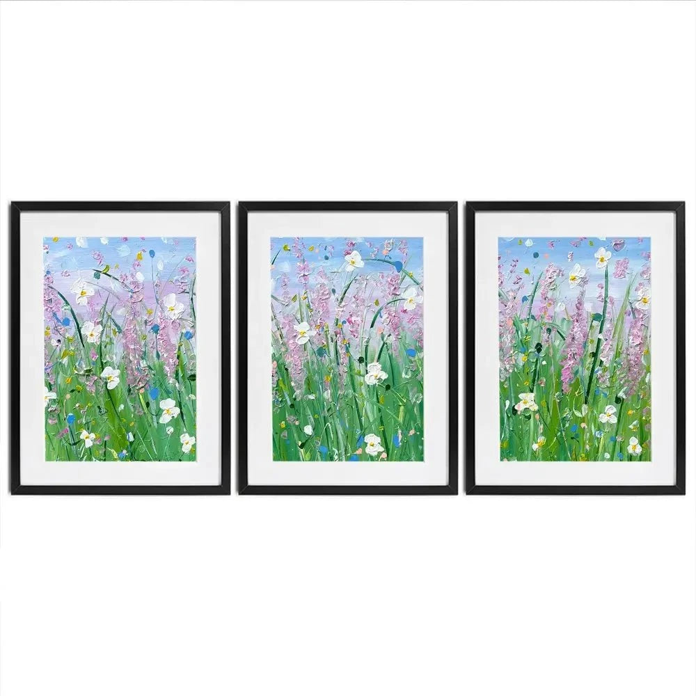 Fields Of Summer Framed Art Print Trio Fields Of Summer Framed Art Print Trio wall art product Charlotte Anna Reed