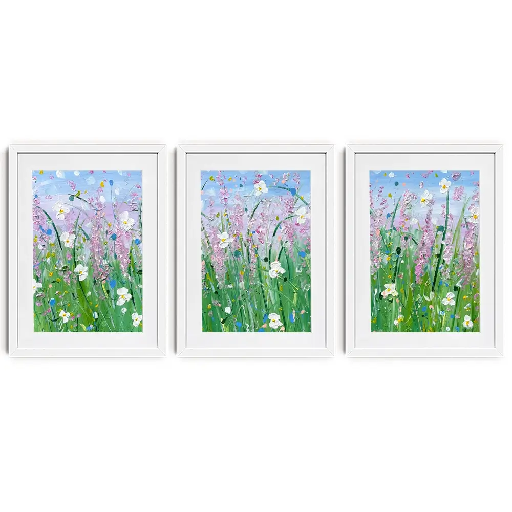 Fields Of Summer Framed Art Print Trio Fields Of Summer Framed Art Print Trio wall art product Charlotte Anna Reed