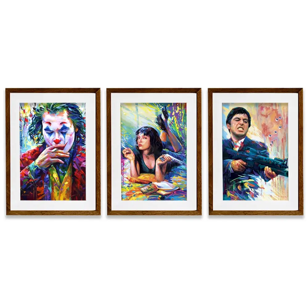 Film Stars Framed Art Print Trio Film Stars Framed Art Print Trio wall art product Leon Devenice