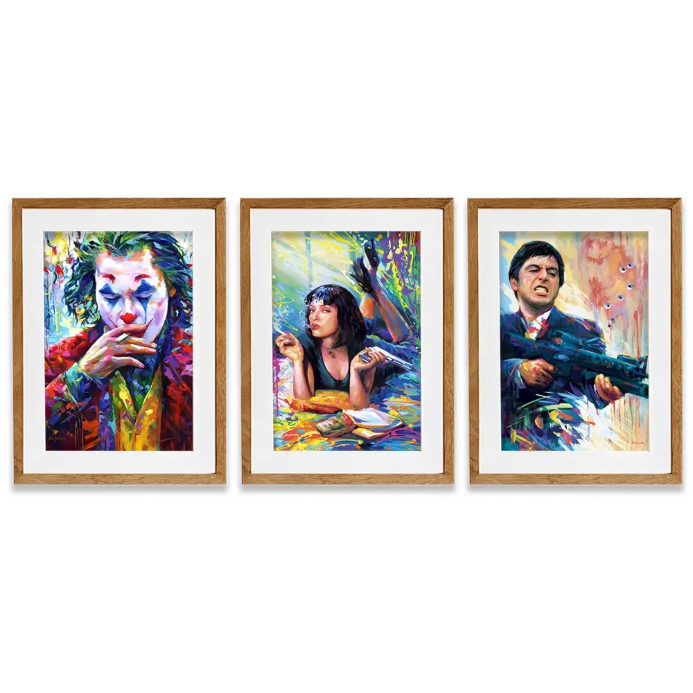 Film Stars Framed Art Print Trio Film Stars Framed Art Print Trio wall art product Leon Devenice