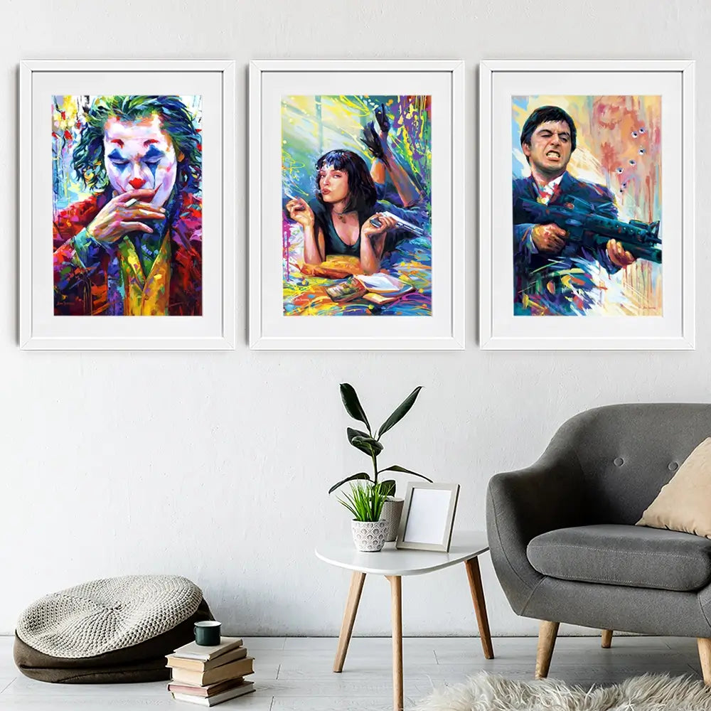 Film Stars Framed Art Print Trio Film Stars Framed Art Print Trio wall art product Leon Devenice