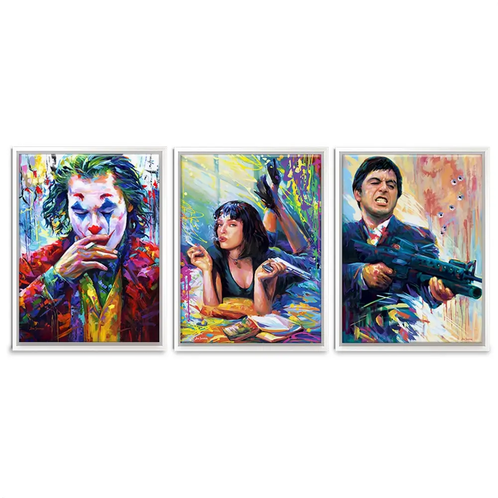 Film Stars Trio Canvas Print Film Stars Trio Canvas Print wall art product Leon Devenice