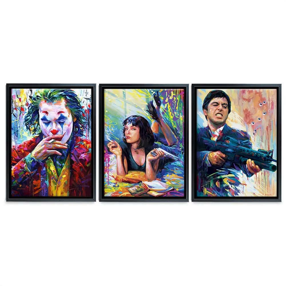 Film Stars Trio Canvas Print Film Stars Trio Canvas Print wall art product Leon Devenice