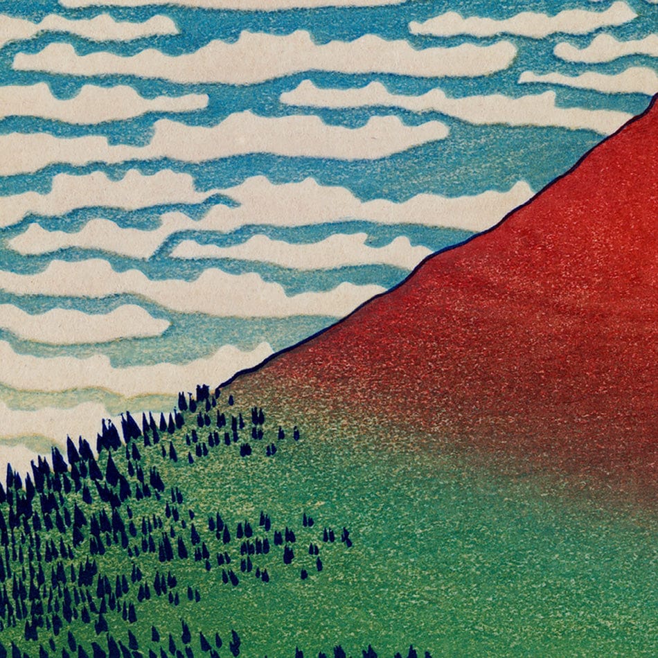 Fine Wind, Clear Morning Canvas Print wall art product Katsushika Hokusai
