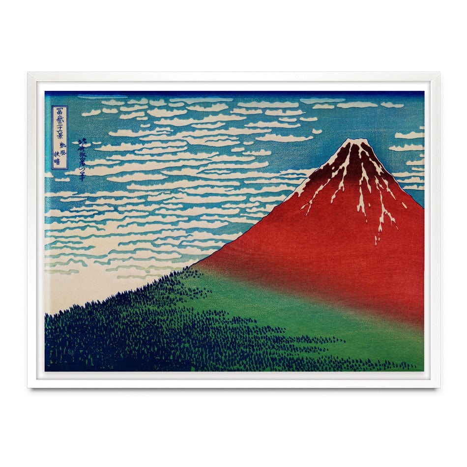 Fine Wind, Clear Morning Canvas Print wall art product Katsushika Hokusai