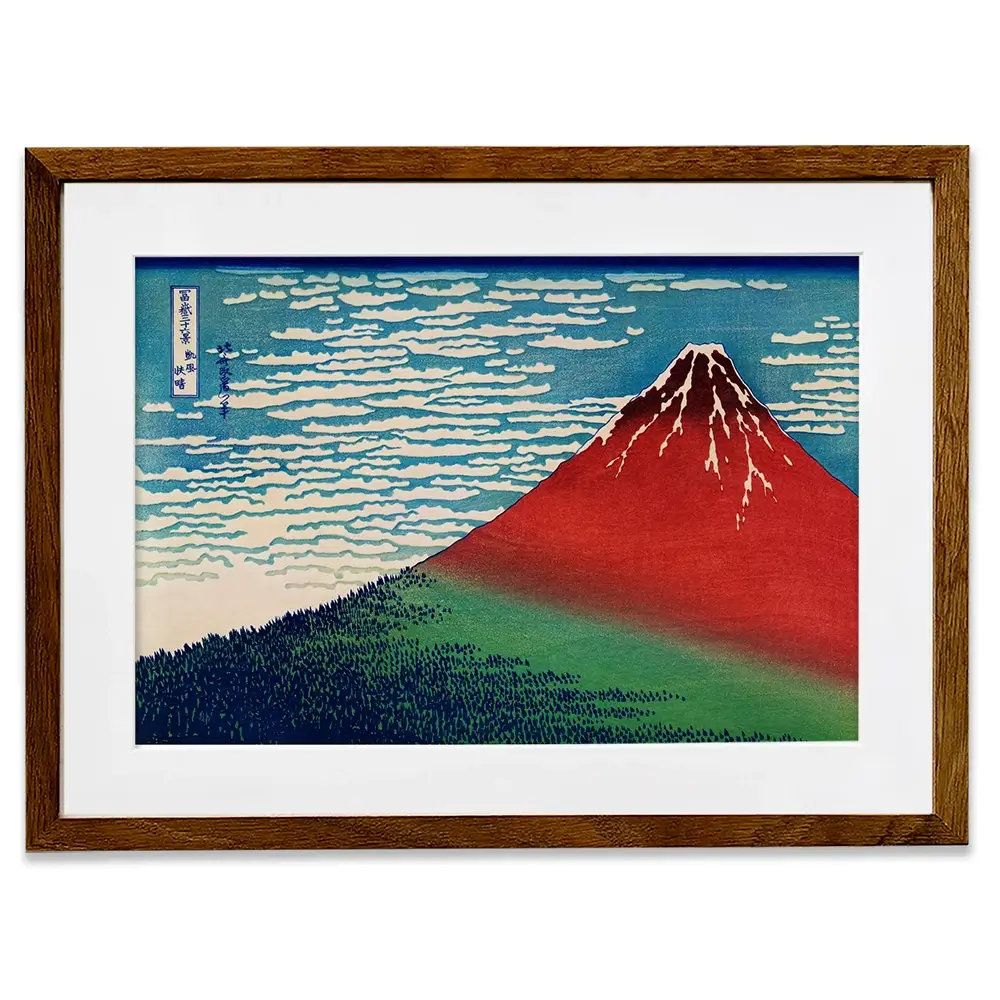 Fine Wind, Clear Morning Framed Art Print Fine Wind, Clear Morning Framed Art Print wall art product Katsushika Hokusai / Indepedent