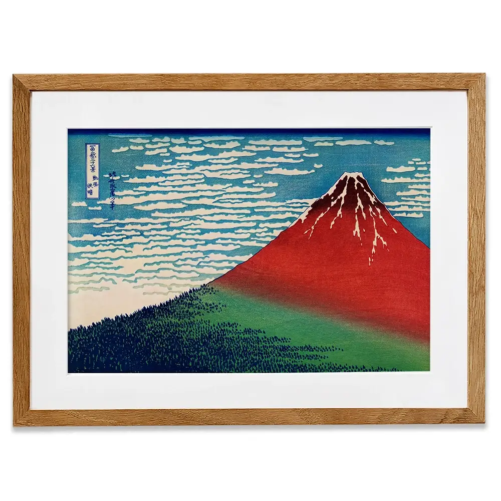 Fine Wind, Clear Morning Framed Art Print Fine Wind, Clear Morning Framed Art Print wall art product Katsushika Hokusai / Indepedent