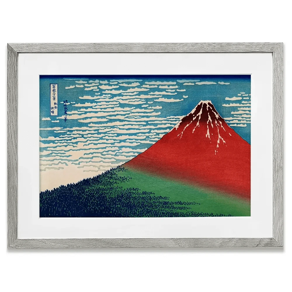 Fine Wind, Clear Morning Framed Art Print Fine Wind, Clear Morning Framed Art Print wall art product Katsushika Hokusai / Indepedent