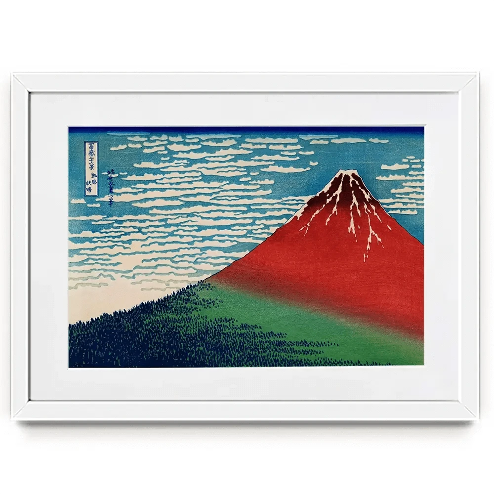 Fine Wind, Clear Morning Framed Art Print Fine Wind, Clear Morning Framed Art Print wall art product Katsushika Hokusai / Indepedent