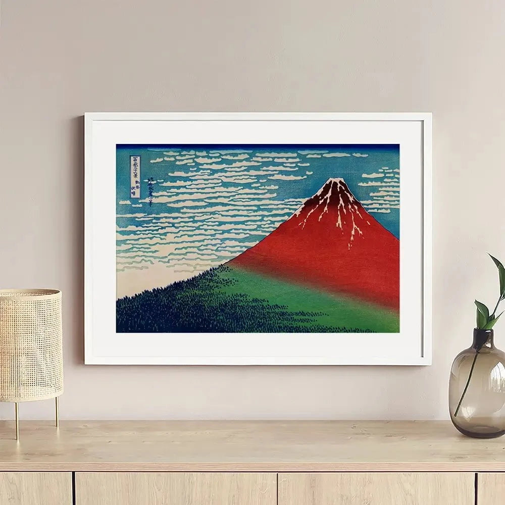 Fine Wind, Clear Morning Framed Art Print Fine Wind, Clear Morning Framed Art Print wall art product Katsushika Hokusai / Indepedent