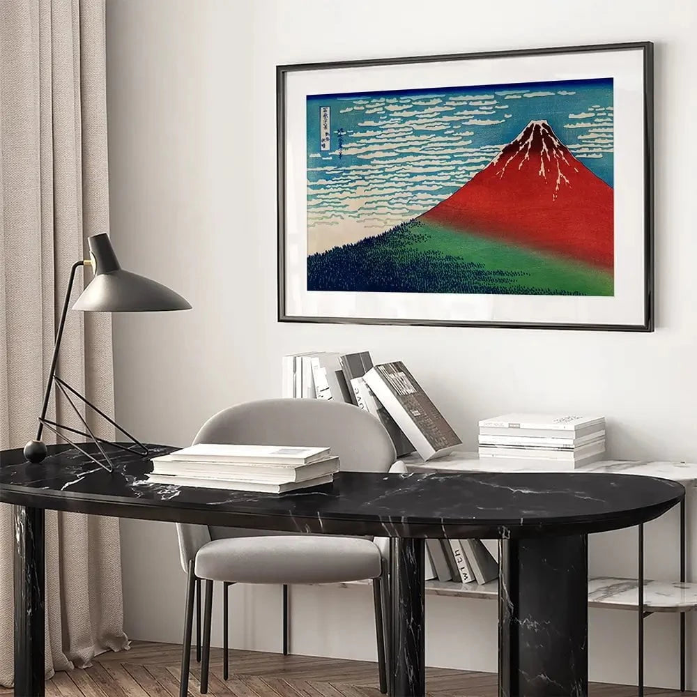 Fine Wind, Clear Morning Framed Art Print Fine Wind, Clear Morning Framed Art Print wall art product Katsushika Hokusai / Indepedent