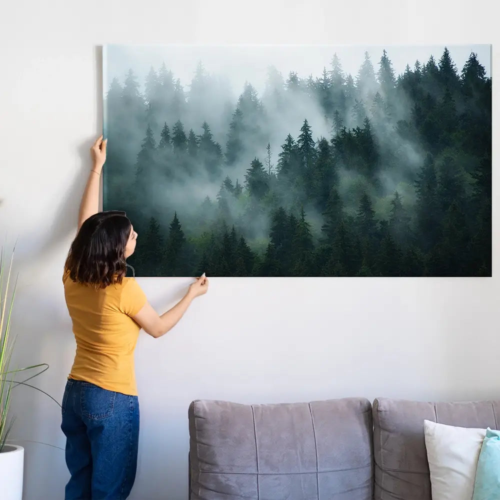 Fir Forest Oversized Canvas Print Fir Forest Oversized Canvas Print wall art product Art Print Shop