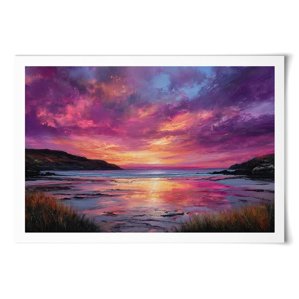Fire Sky Bay Art Print Fire Sky Bay Art Print wall art product David Alexander Elder