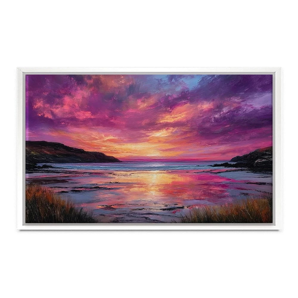 Fire Sky Bay Canvas Print Fire Sky Bay Canvas Print wall art product David Alexander Elder