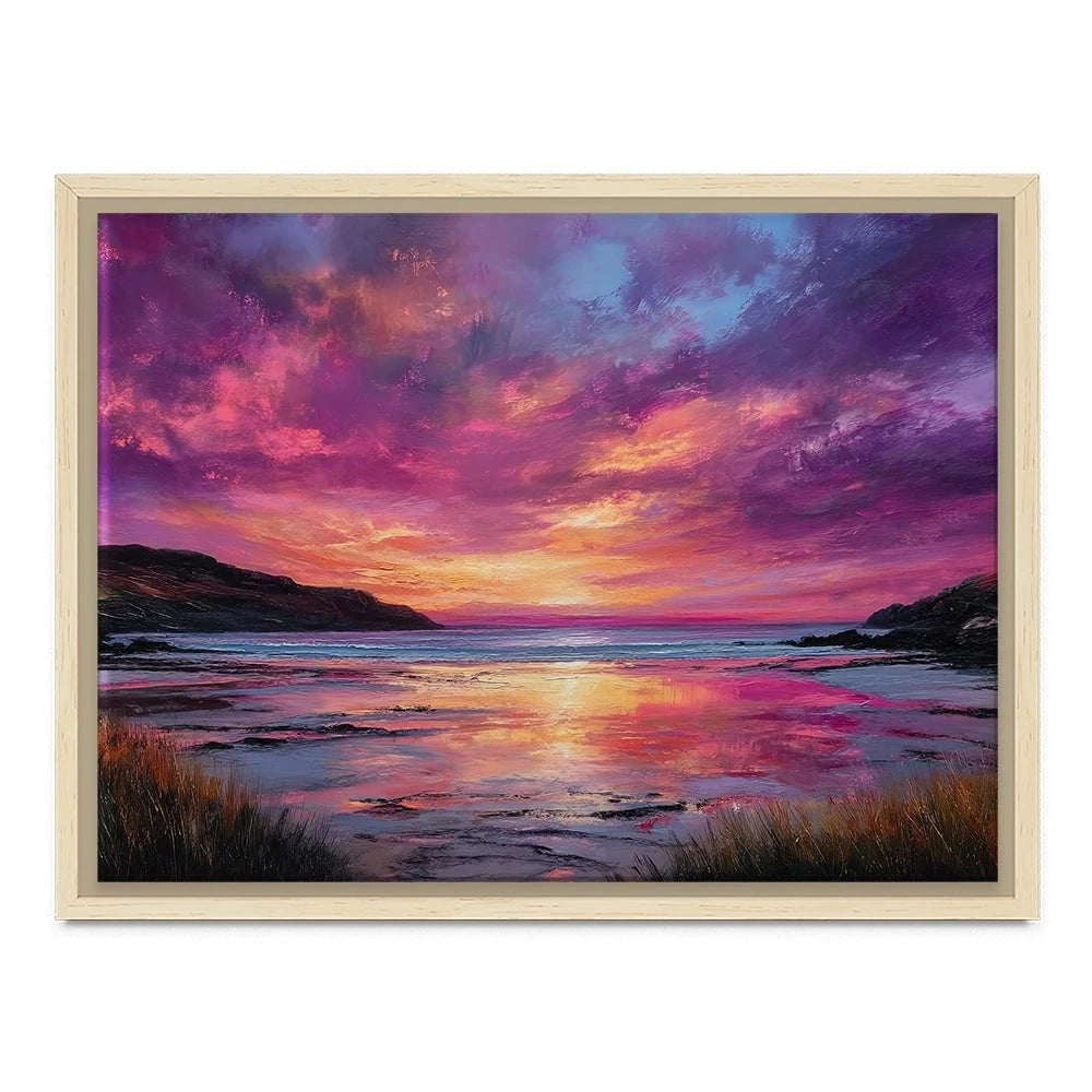 Fire Sky Bay Canvas Print Fire Sky Bay Canvas Print wall art product David Alexander Elder