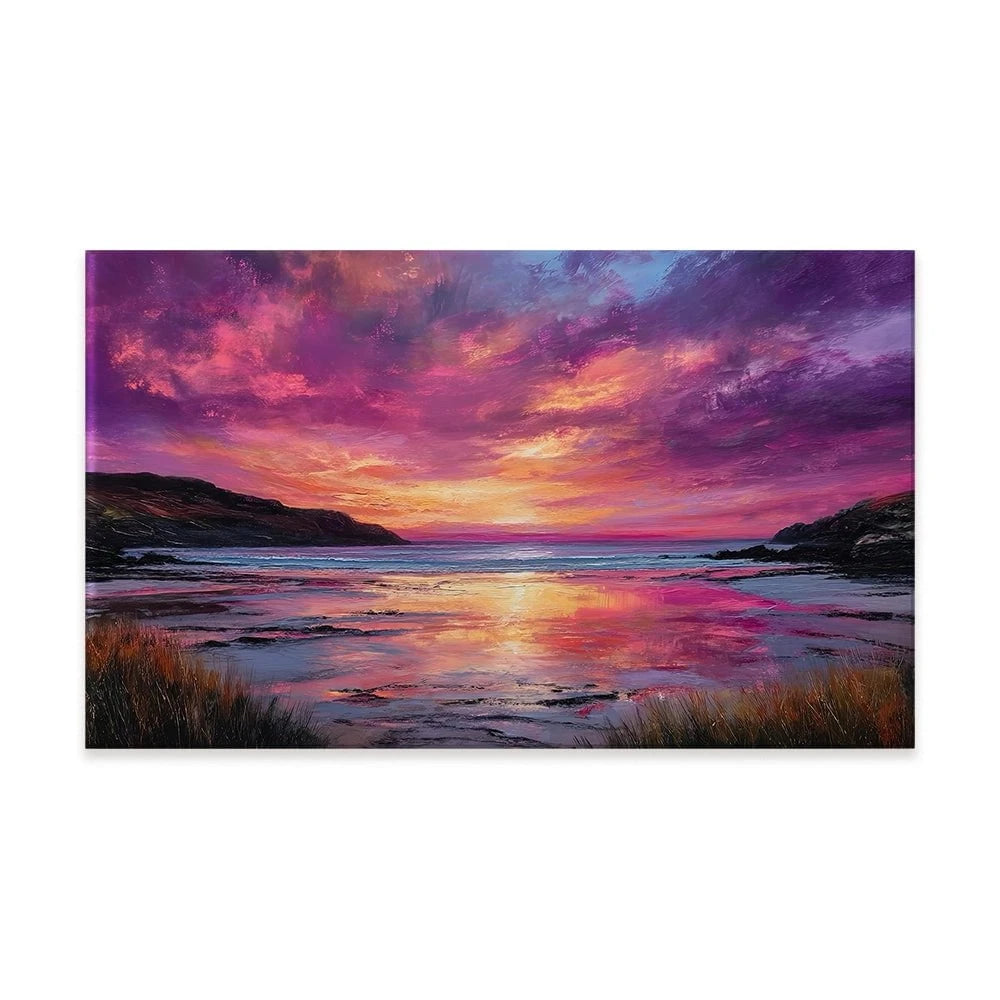 Fire Sky Bay Canvas Print Fire Sky Bay Canvas Print wall art product David Alexander Elder