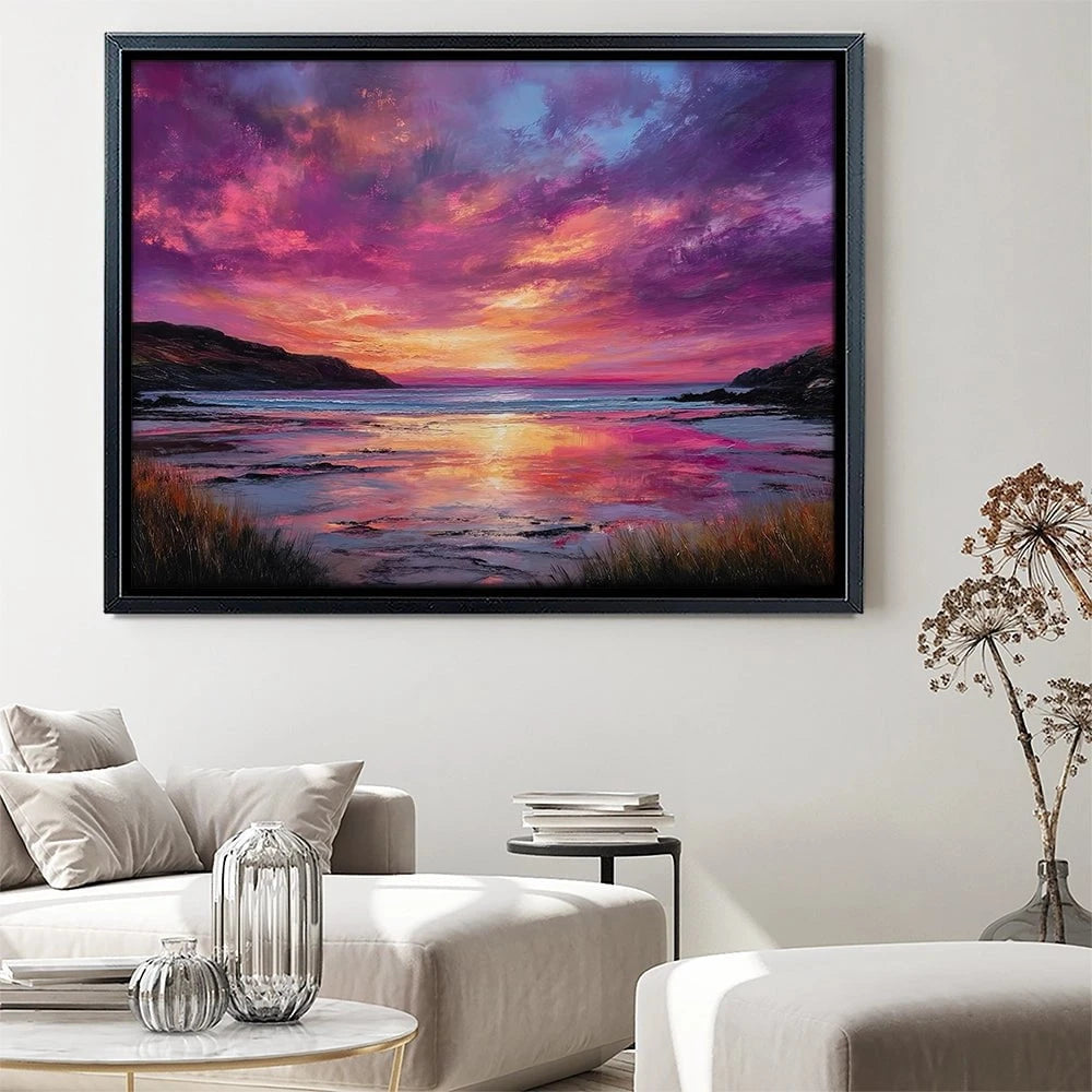 Fire Sky Bay Canvas Print Fire Sky Bay Canvas Print wall art product David Alexander Elder
