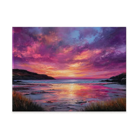 Fire Sky Bay Canvas Print Fire Sky Bay Canvas Print wall art product David Alexander Elder