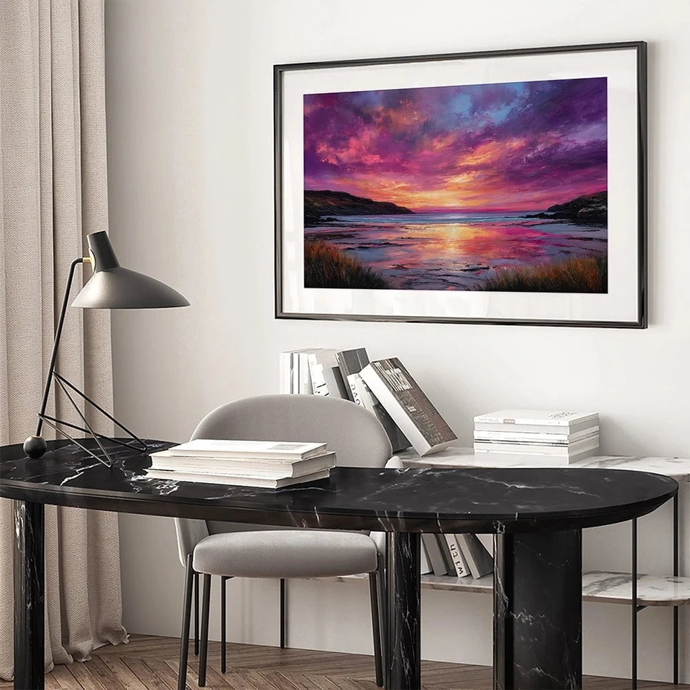 Fire Sky Bay Framed Art Print Fire Sky Bay Framed Art Print wall art product David Alexander Elder