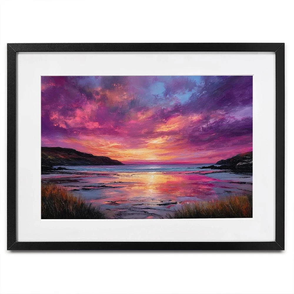 Fire Sky Bay Framed Art Print Fire Sky Bay Framed Art Print wall art product David Alexander Elder
